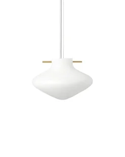 Best Repose pendel 175, messing/opal Messinglamper|Hvide Lamper