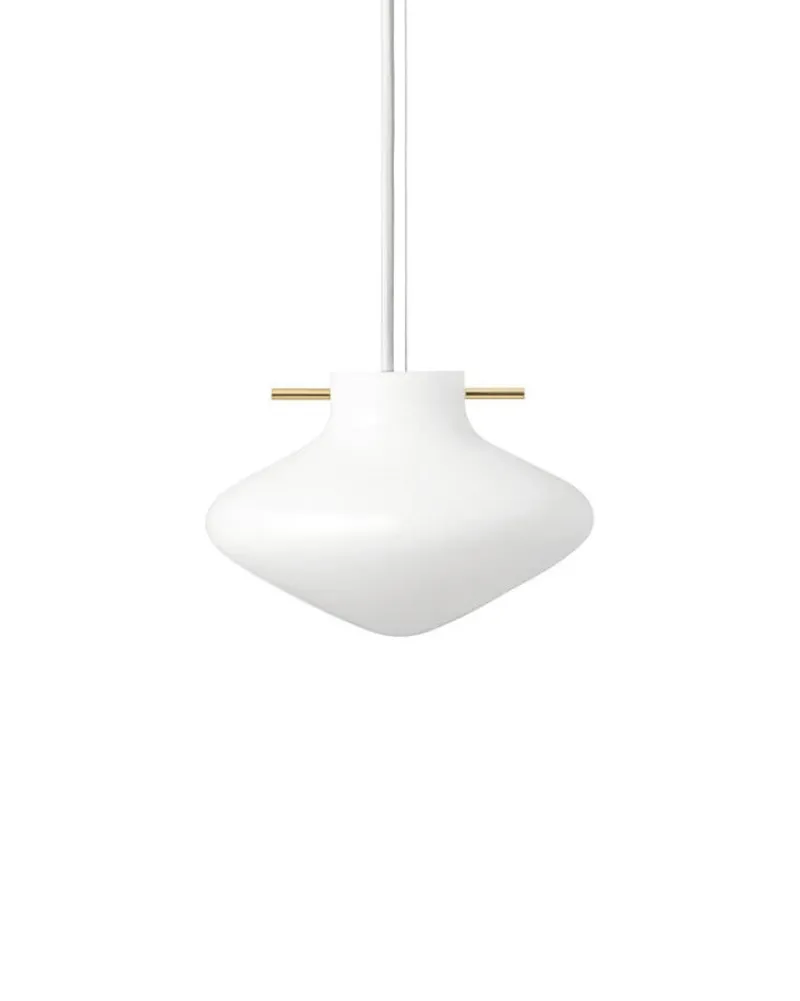 Best Repose pendel 175, messing/opal Messinglamper|Hvide Lamper