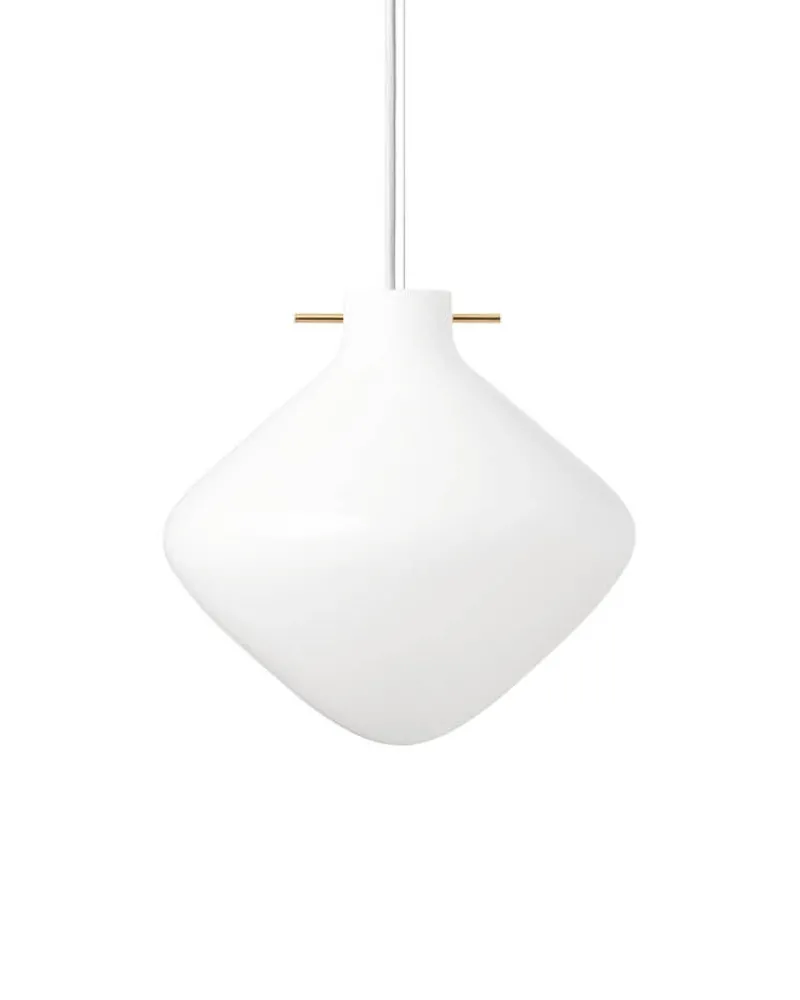 Outlet Repose pendel 260, messing/opal Messinglamper|Hvide Lamper