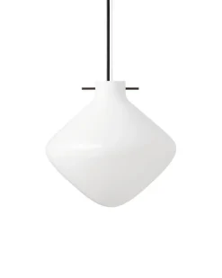 Repose pendel 260, sort/opal Hvide Lamper|Glas Lamper
