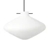 Clearance Repose pendel 400, sort/opal Hvide Lamper|Glas Lamper