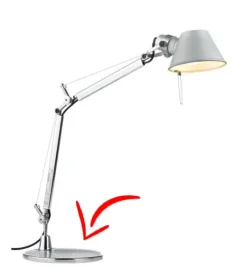 Online Reservedel: Fod til Tolomeo Micro bordlampe, aluminium Reservedele Til Lamper