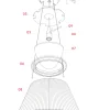 Clearance Reservedel: Lamp holder support til Flos Romeo Moon S2 Reservedele Til Lamper