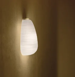 Online Rituals 1 Semi væglampe, guld Hvide Lamper|Glas Lamper