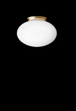 Best Rizzatto 301 loftlampe, satin brass/opal Glas Lamper|Vådrumslamper