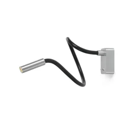 Outlet Scar-Led 1FDS væglampe påbyg, L750, alu/sort Læselamper|Væglamper