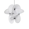 Hot Serpentine Light 8 small pendel, sort/hvid Hvide Lamper|Spisebordslamper