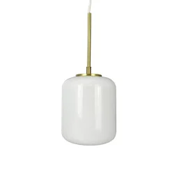 Discount Silvia D15 pendel, opal/messing Messinglamper|Hvide Lamper
