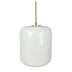 Online Silvia D25 pendel, opal/messing Messinglamper|Hvide Lamper