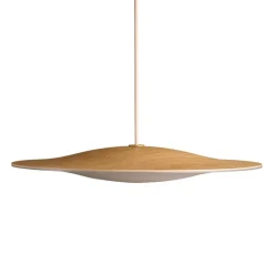 Online Sinus Wood 550P pendel, eg/opal Lamper I Træ|Danske Designer Klassikere