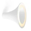Hot Sirens Væglampe Ø26,5 m. frosted glas og stort spejl, Hvid Hvide Lamper|Soveværelseslamper