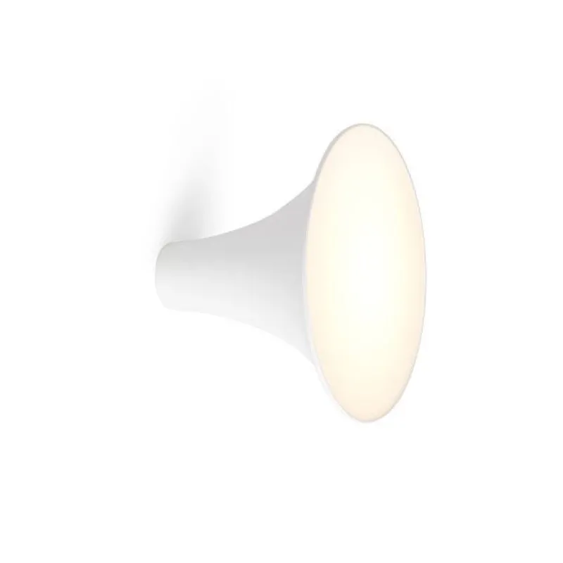 Discount Sirens Væglampe Ø21 m. frosted glas, Hvid Hvide Lamper