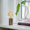 Hot Siv Marble bordlampe, brun Marmor Lamper|Stue Lamper