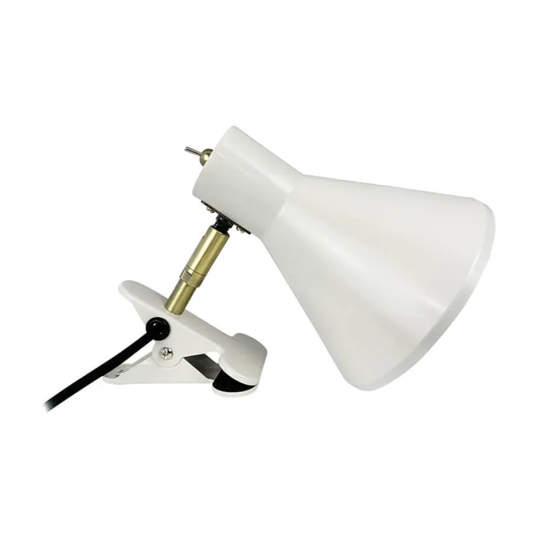 Sale Sleep klemmelampe, kit hvid Messinglamper|Hvide Lamper
