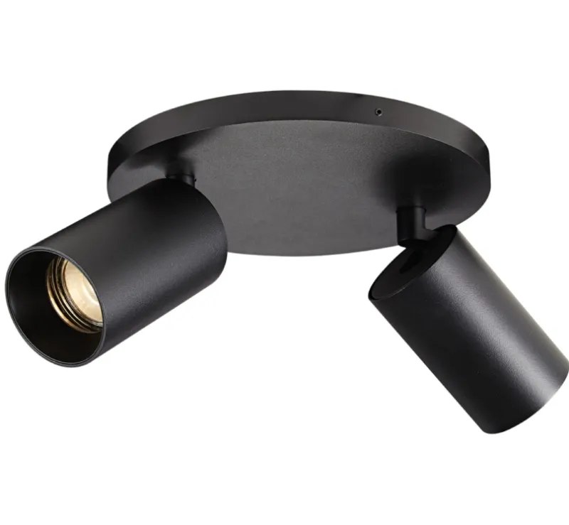 Hot SpotOn Circle2 loftlampe/spot, sort Spotlampe|Lamper Til Værksted