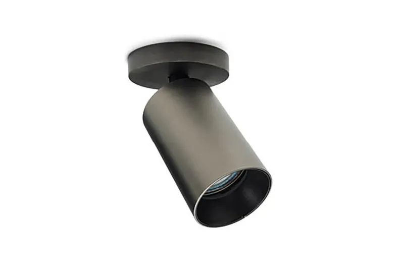 Hot SpotOn Circle1 loftlampe/spot, titanium m. ledningshul Spotlampe|Lamper Til Værksted