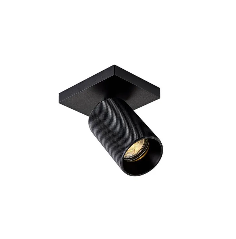 SPOTON1 loftlampe/spot, sort grib (nubret) Spotlampe|Lamper Til Værksted