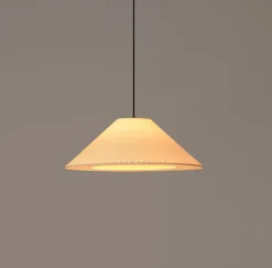 Discount Sísísí Cónicas Planas, MT4, stitched beige parchment Rispapir Lamper|Spisebordslamper