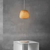 ST906 Mini, pendel, birk/natur, 18 x 18 cm Lamper I Træ|Spisebordslamper