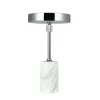 Best Starlight LED batteri- / bordlampe, hvid marmor/krom Marmor Lamper|Krom Lamper