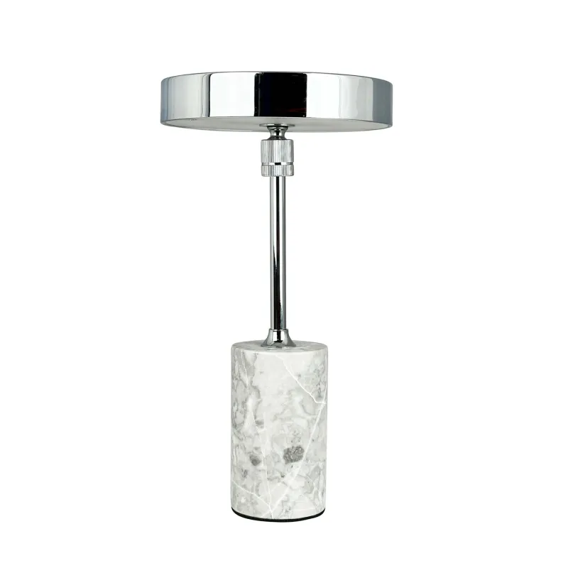 Best Starlight LED batteri- / bordlampe, grå marmor/krom Marmor Lamper|Krom Lamper