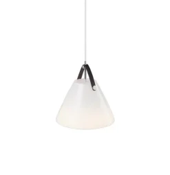 Strap 27 pendel, opal Hvide Lamper|Glas Lamper