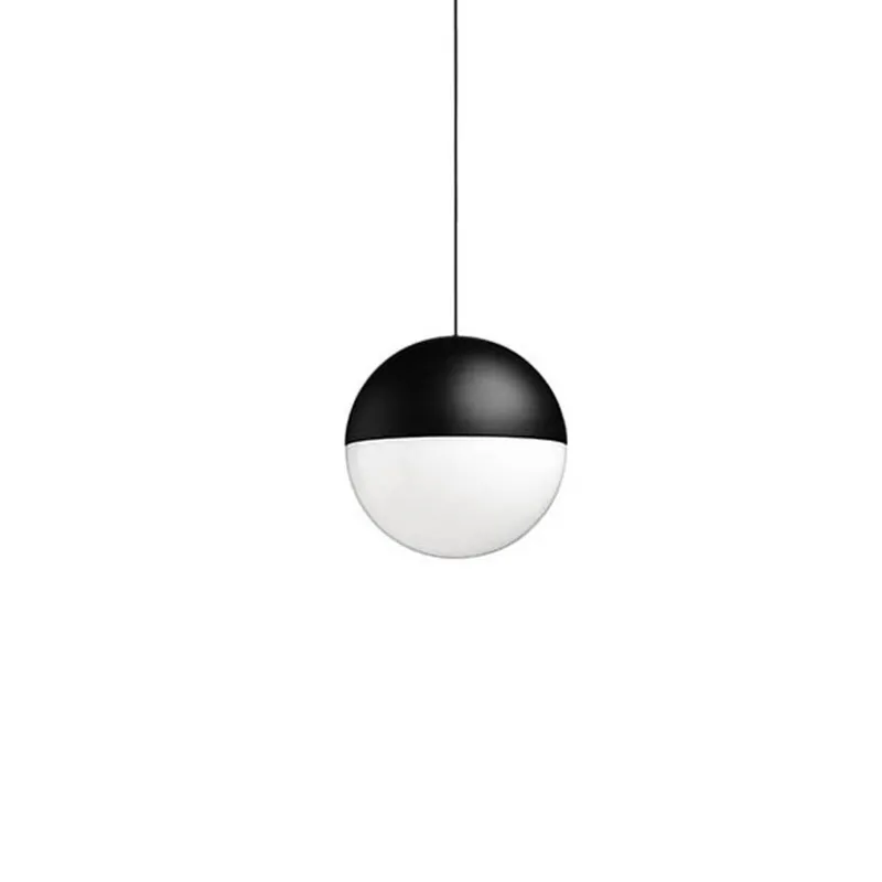 Outlet String Light sphere pendel 12m m/dæmper, sort Pendler|Entre Lamper