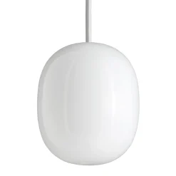 Best Superæg 200P pendel, opal/hvid ledning Hvide Lamper|Spisebordslamper
