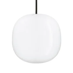 New Superkube 200P pendel, opal/sort ledning Hvide Lamper|Stue Lamper