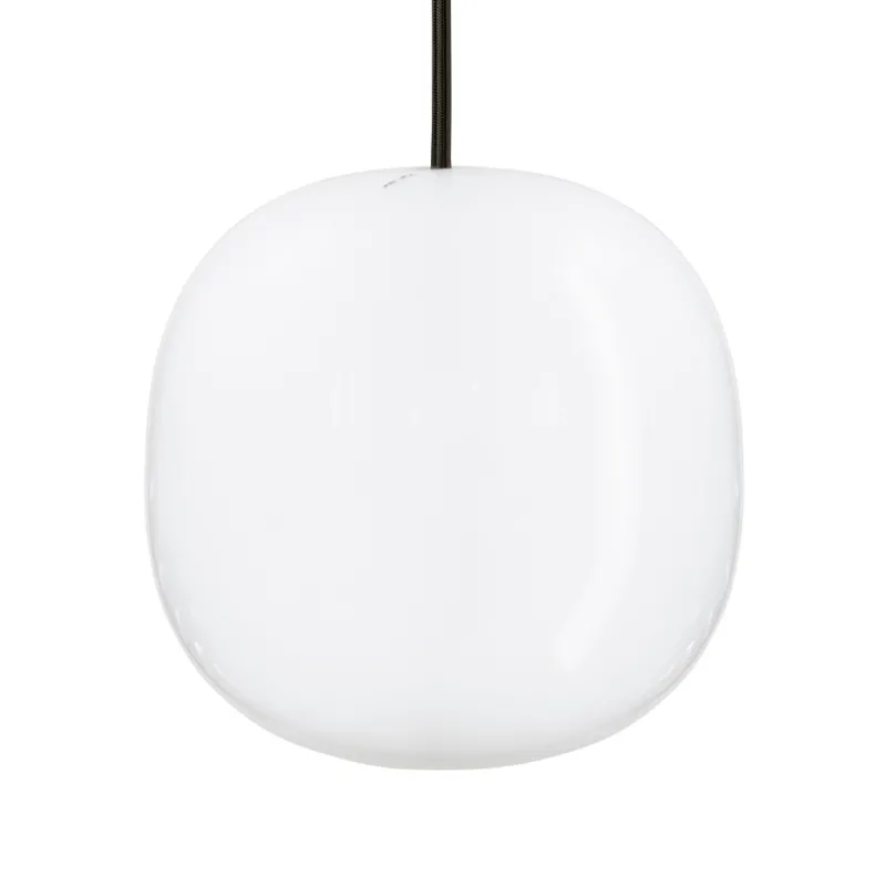 New Superkube 200P pendel, opal/sort ledning Hvide Lamper|Stue Lamper