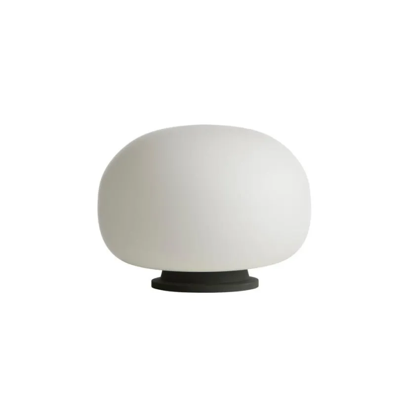 Outlet Supernate bordlampe Ø28, opal/sort Hvide Lamper|Glas Lamper