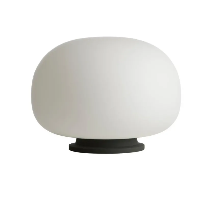 Discount Supernate bordlampe Ø38, opal/sort Hvide Lamper|Glas Lamper