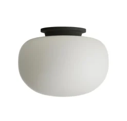 Best Supernate loftlampe Ø38, opal/sort Hvide Lamper|Glas Lamper