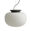 Outlet Supernate pendel Ø38, opal/sort Hvide Lamper|Glas Lamper