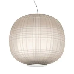 Tartan Sospensione / pendel, hvid Glas Lamper|Hvide Lamper