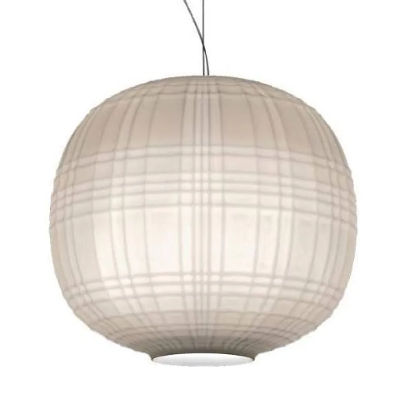 Tartan Sospensione / pendel, hvid Glas Lamper|Hvide Lamper
