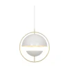 Online Tavia pendel, messing/hvid Messinglamper|Hvide Lamper