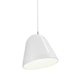 Clearance Tilt pendel Ø28, hvid/hvid ledning Hvide Lamper|Hængelamper
