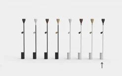 Discount Timber Floor spot og uplight til hvid base, ask sort Lamper I Træ|Standerlamper