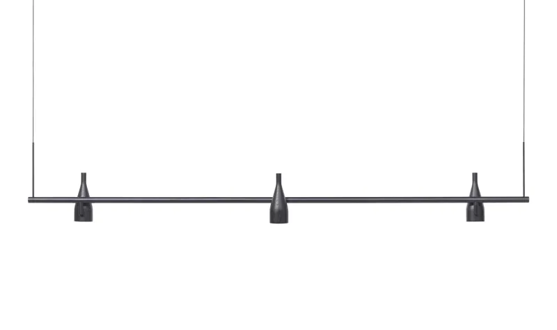 Hot Timber Line 3 pendel, ask sort Lamper I Træ|Spotlampe