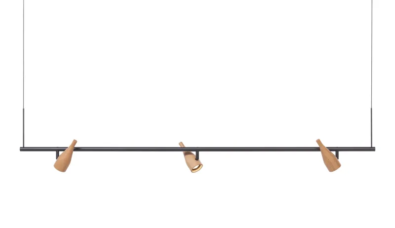 Clearance Timber Line 3 pendel, eg Lamper I Træ|Spotlampe