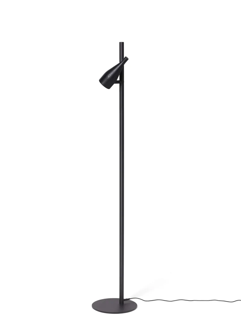 Online Timber Lounge Single gulvlampe, ask sort Lamper I Træ|Standerlamper