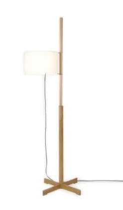 Best TMM gulvlampe, kirsebær/hvid Lamper I Træ|Standerlamper