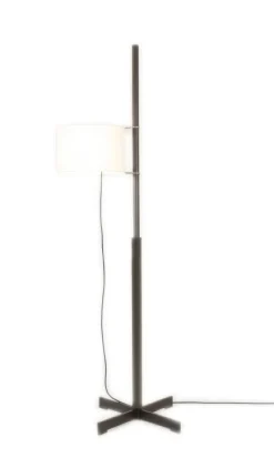 New TMM gulvlampe, sort eg/beige Lamper I Træ|Standerlamper
