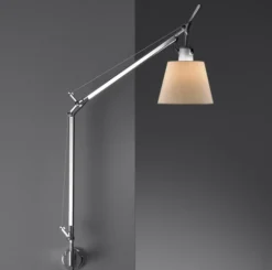 Clearance Tolomeo Basculante Parete, hvid pergament skærm Hvide Lamper|Læselamper