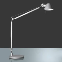 Best Tolomeo Midi bordlampe LED, alu med bordfod (2700K) Skrivebordslamper|Læselamper