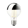Hot Topforspejlet Globe LED Ø80 Crown, sølv Pærer|Led Pærer