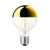 Clearance Topforspejlet Globe LED Ø80 Crown, guldfarvet Pærer|Led Pærer