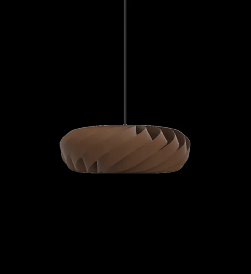 Online TR5 pendel, birk/brun, 40 x 18 cm Lamper I Træ|Hængelamper