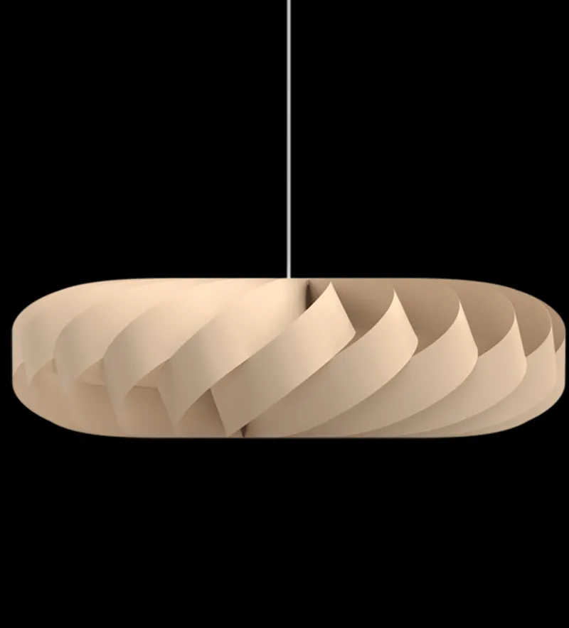 Online TR5 pendel, birk/natur, 100 x 30 cm Lamper I Træ|Hængelamper